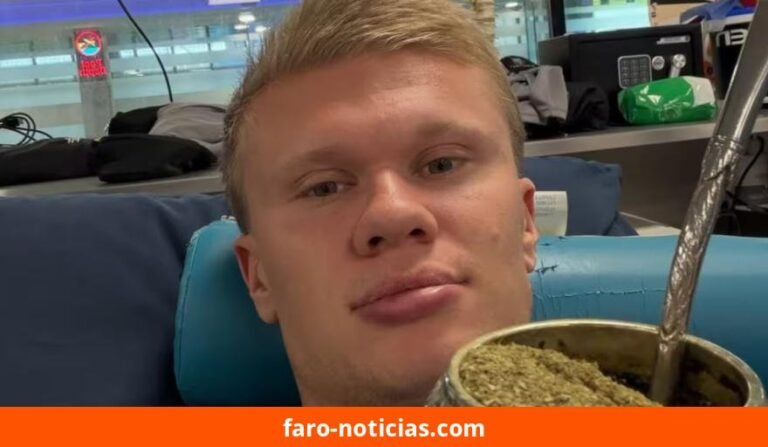Erling Haaland comparte mate y agradece a tres futbolistas argentinos