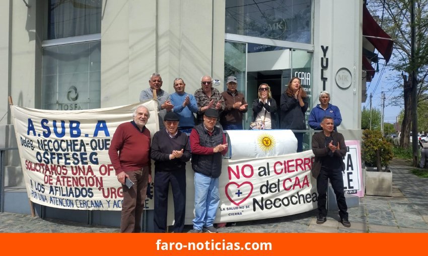 Afiliados de ASUBA reclaman ante IOSFA y solicitan oficina de OSFFESEG en Necochea