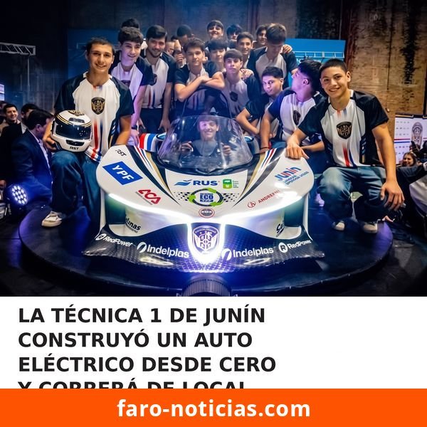 Alumnos de la Técnica 1 de Junín presentan su auto eléctrico para el Desafío ECO YPF 2026