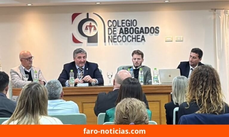 Presentación del libro “Riesgos del Trabajo” en el Colegio de Abogados de Necochea