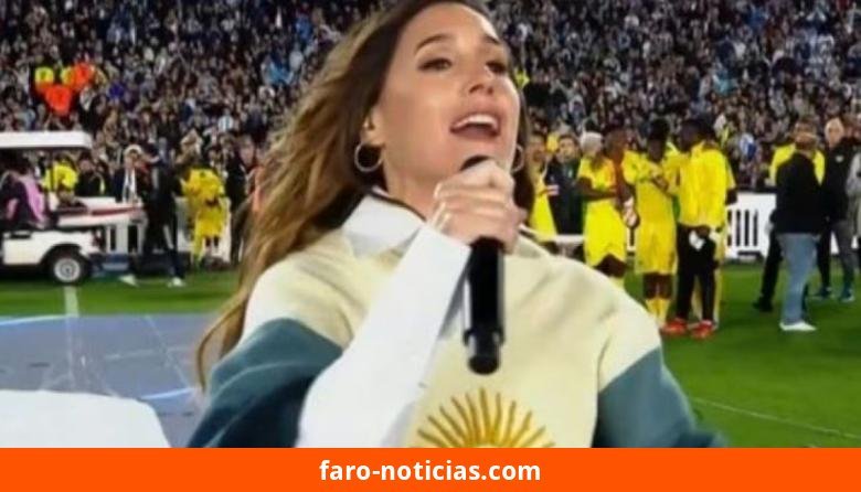Soledad Pastorutti emociona al cantar “Brindis” para Lionel Messi en su despedida en el Monumental
