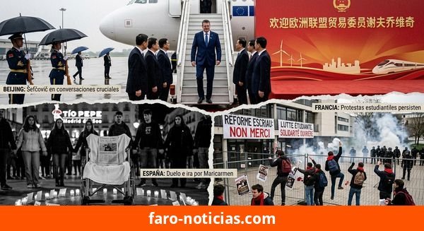 El comisario europeo de Comercio visita Pekín en medio de tensiones por el déficit récord y las tierras raras