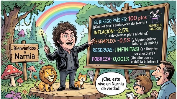 Humor político: la sátira sobre el riesgo país y las cifras oficiales genera debate en redes