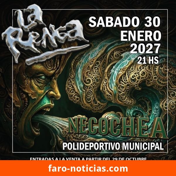 La Renga confirmó su regreso a Necochea para el 30 de enero de 2027 en el Polideportivo