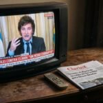 Milei acusó a Clarín de «corrupto» y «golpista» durante su gira por España