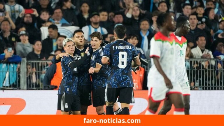 Argentina goleó 7-0 a Burkina Faso en amistoso del Monumental