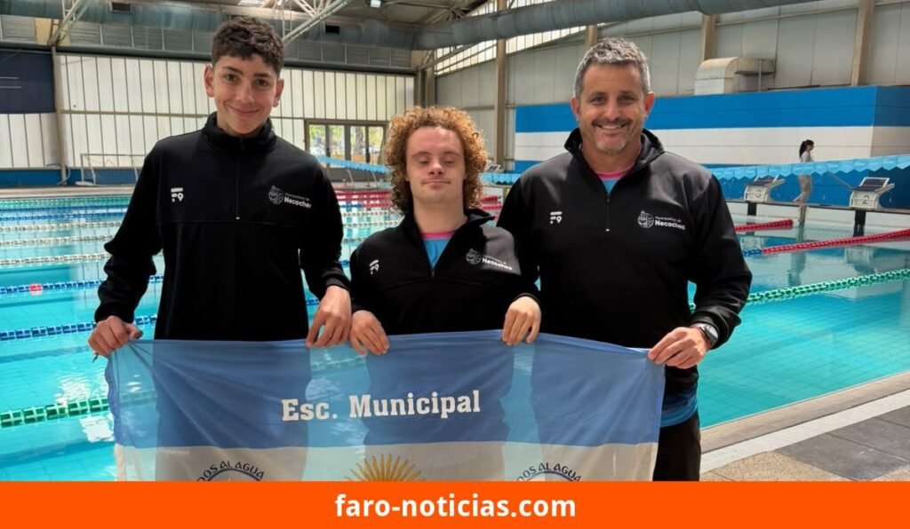 Nadadores de Necochea mejoran sus marcas en el Open Internacional de Natación Paralímpica en el CeNARD
