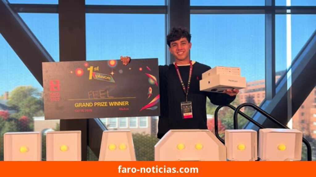 Martín Pulitano gana HackHarvard 2026 con dispositivo IA para personas ciegas