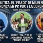 Visita de Javier Milei a España genera tensiones diplomáticas y debate interno en la derecha española