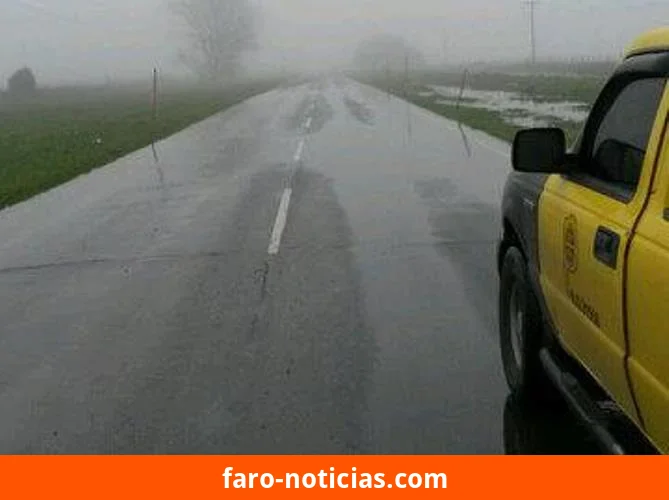 Alerta vial en la Ruta 88 por acumulación de agua entre los kilómetros 4 y 67